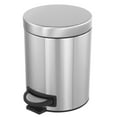 thumbnail image 6 of Better Homes & Gardens 1.3 gal / 5L Stainless Steel Round Bathroom / Kitchen Garbage Can, 6 of 10