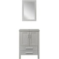 thumbnail image 4 of Fullwatt Easy to Assemble Bathroom Vanity, ABS Gray, 24" W, 4 of 7