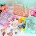 thumbnail image 5 of Mint-peach-lavenderJuguete de playa Bolsa de playa de malla Bolsa de recolección de conchas para niños Conchas de juguete de arena de playa Juguetes de playa Juguetes de arena Acce, 5 of 5
