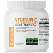 Bronson Vitamin C Powder Pure Ascorbic Acid Soluble Fine Non GMO Crystals – Healthy Immune System – Powerful Antioxidant, 2.2lb