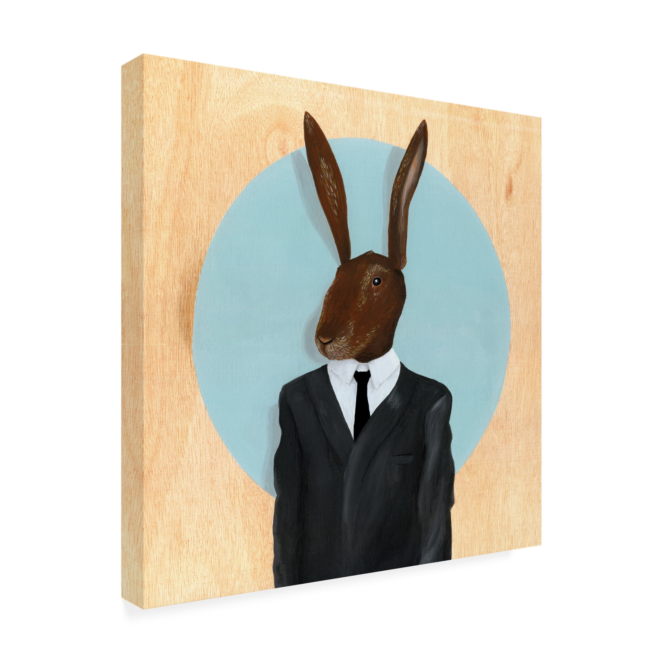 Trademark Fine Art Famous When Dead David Lynch Rabbit Canvas Wall Art