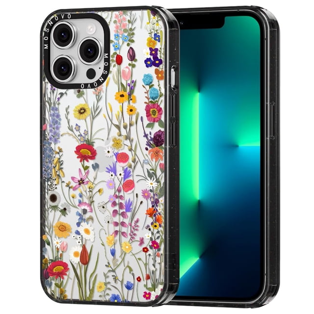 Funda de teléfono MOSNOVO para iPhone 13 Pro Max Wildflower Meadow
