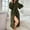 Army Green, variant on Womens Winter Robes,Women's Sleepwear Fuzzy Robe Solid Color And Color Block With Pocket Belt Hooded Mid Length Bathrobe