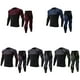 thumbnail image 3 of Guardurnaity Conjunto de ropa interior térmica para hombre, trajes transpirables de secado rápido, medias básicas, pantalones, ropa deportiva, conjuntos de ropa Rojo SG, 3 of 6