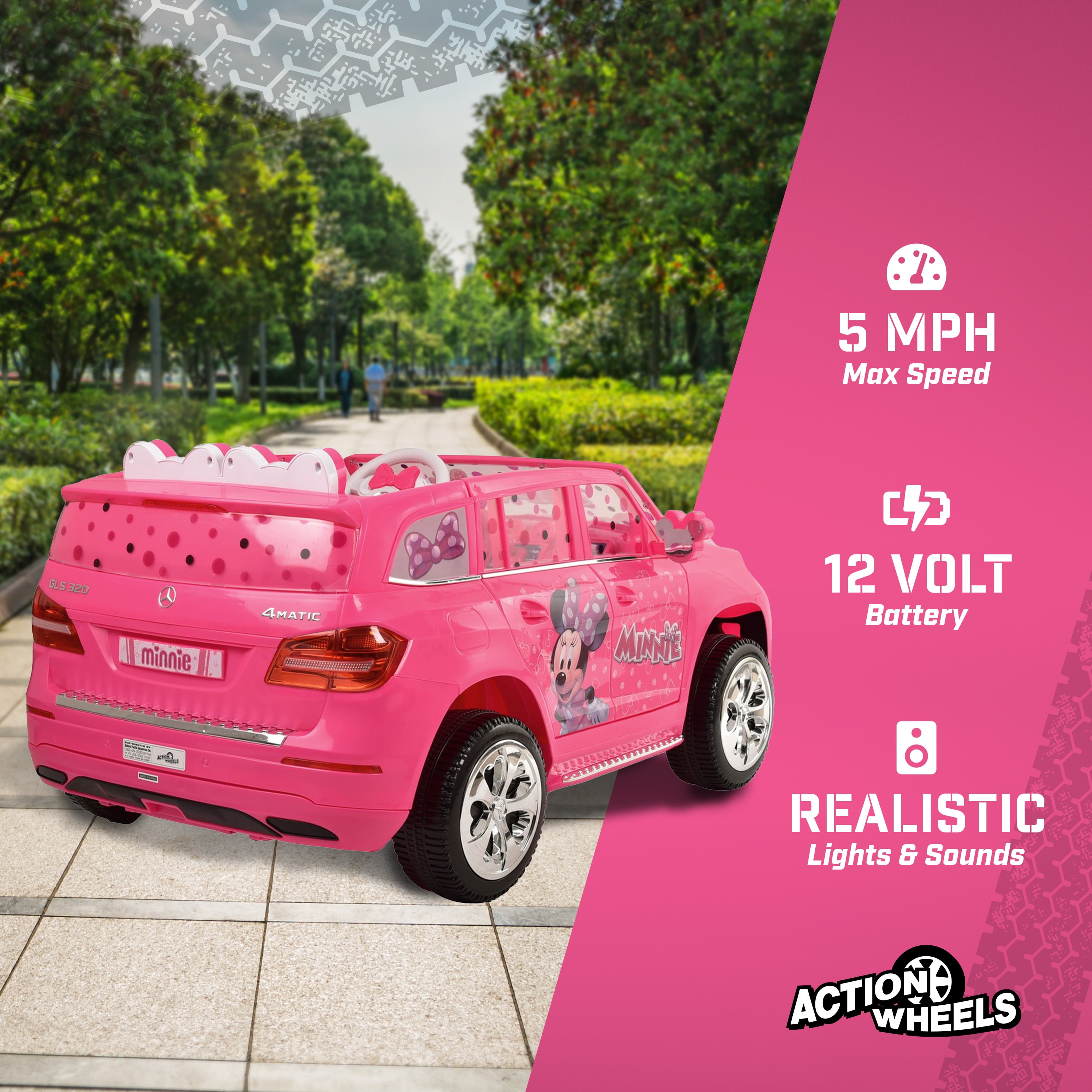 Minnie Mouse 12 Volt Mercedes GLS-320 Battery Powered Ride-On
