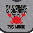 thumbnail image 4 of Inktastic My Grammy and Grandpa Love Me Boys or Girls Baby Bib, 4 of 4