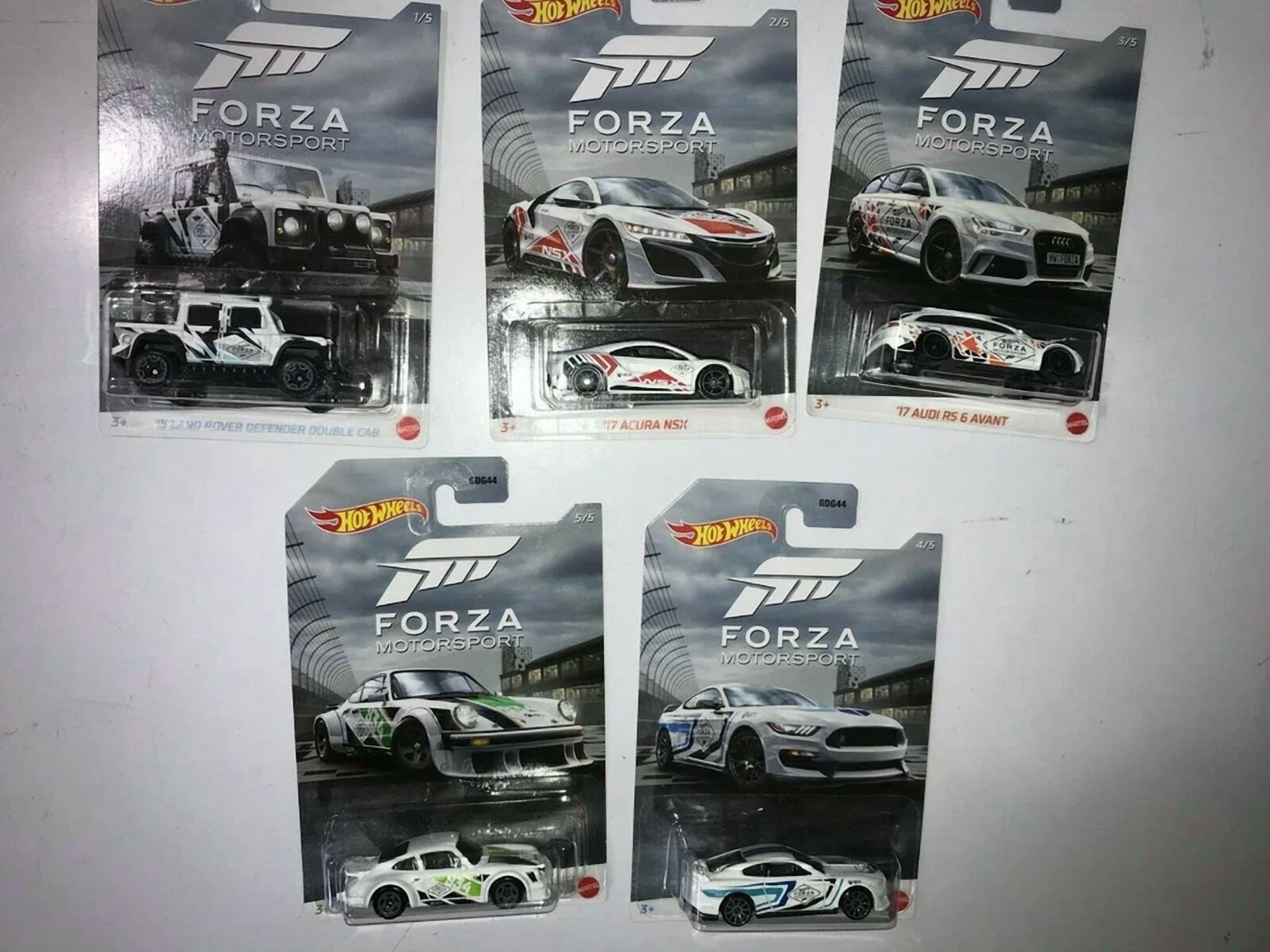 Hot Wheels 2020 Forza Motorsport Set of 5 cars new minty 1/64th