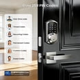 thumbnail image 5 of Veise Smart Door Locks with 2 Lever Handle Set, App Control, Keyless Entry Deadbolt for Front Door, Electronic Digital Touchscreen Keypad, Auto Lock, Easy Installation, Satin Nickel, 5 of 11