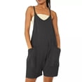 thumbnail image 3 of Womens Overalls Dungarees Tops Loose Shorts Ladies Baggy Jumpsuit Playsuit, 3 of 8