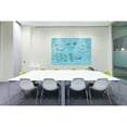 thumbnail image 2 of Ghent Harmony Magnetic Glass Unframed Dry-Erase Whiteboard, 48" x 48", Blue, 2 of 2
