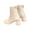 Beige, variant on Aueoeo Women's Winter Boots, Women's Ankle Boots Chunky Heel Boots Stylish Low Heel Short Fall Booties with Side Zipper