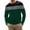 AB940 Green, variant on Tisuna Men Long Sleeve T-Shirts Comfortable Crew Neck Tops Men Color Blocking Tee Shirts For Fitness Sports Size L