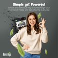 thumbnail image 6 of Berrilys Organic Black Seed Powder - Nigella Sativa, Ground Kalonji, Black Cumin for Baking, Bread Making, Cooking, Smoothies, Curries, Soups, Salads, & Stews - Nutritious- Resealable - 10 Oz, 6 of 7