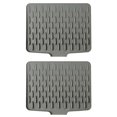 thumbnail image 1 of Sloped Silicone Drain Mat, Heat-Resistant & Non-Slip Dish Drying Mat, Multi-Purpose Kitchen Counter Mat, 1 of 5