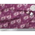 thumbnail image 2 of Soimoi Pink Poly Georgette Fabric Cage & Roses Floral Decor Fabric Printed Yard 52 Inch Wide, 2 of 3