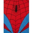 thumbnail image 2 of Marvel Spider-Man Adult Men or Women Cosplay Hooded T-Shirt Red Blue, 2 of 5