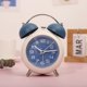 thumbnail image 2 of Reloj despertador vintage con doble campana y esfera azul de metal, 11 x 5 x 16 cm, 2 of 2