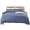 Blue, variant on MarCielo Cotton Duvet Cover Set 3 Piece 100% Washed Cotton Duvet Cover 1 Duvet Cover + 2 Pillowcases Pompom (Blue, King(104x90))