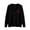 Black, variant on Admvng Cardigan Sweaters for Women Solid Casual Knitted Button Up Long Sleeved Plus V-neck Sweater Tops, Size S-3XL