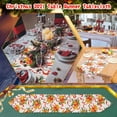 thumbnail image 2 of Chemin de Table de Noël Chemins de Table des Fêtes pour Salle à Manger Flocon de Neige Bonhomme de Neige Chemin de Table pour Décorations de Table de Noël, 2 of 5