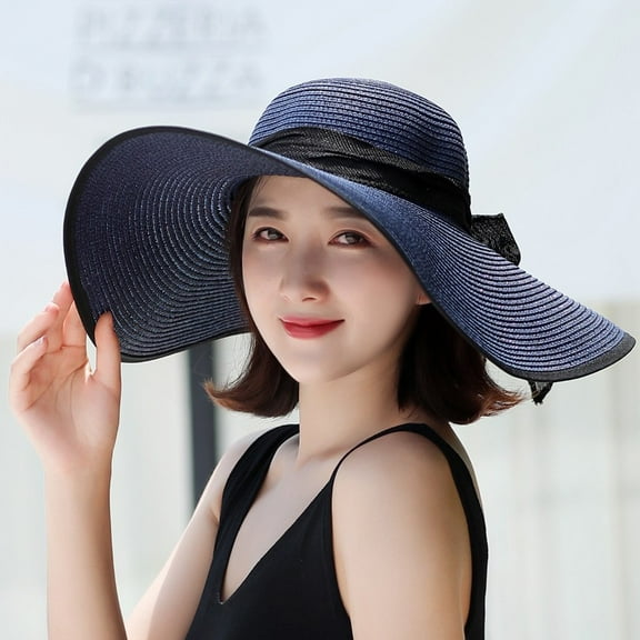 Beach Hats For Women Big Straw Wide Brim Summer Hat Floppy Foldable Roll Up Cap Sun Hat Session Hat Hooray Hat Where The Road Ends Hat Beaches Hats Hats for Women Sports Womens Fedora Hats Beach