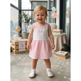 thumbnail image 5 of BemeyourBBs Half Way to One Baby Girl 1/2 Half Birthday Outfit Summer Dress Sleeveless Square Neck Bow Embroidery A-Line Dress Toddler Baby Girls Plaid Gingham Dress, 5 of 9