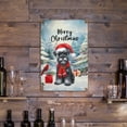 thumbnail image 3 of Merry Christmas Schnauzer Enjoys Woofmas Winter Xmas Holiday Vertical Metal Aluminum Sign Miniature Schnauzer Dog Lover Wall Art Home Decor - 02022, 3 of 5