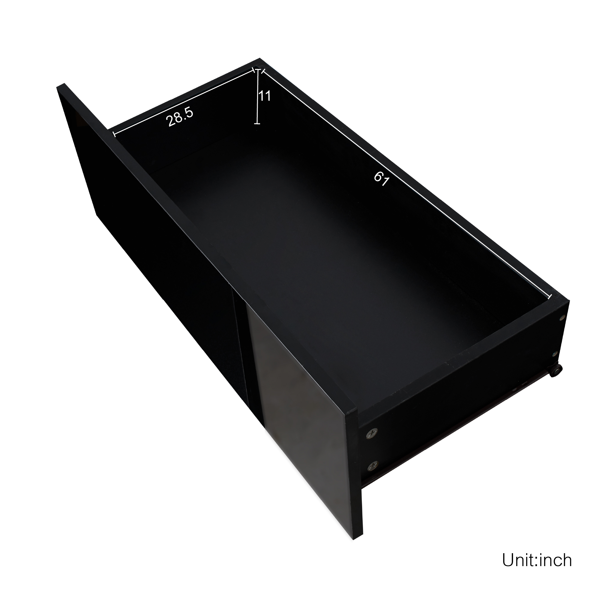 Mintazer TV Stand for TVs up to 55", Modern LED RGB Entertainment Center Drawer & Shelves for Living Room, Bedroom, Gaming Room, Black