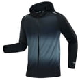 thumbnail image 4 of hoksml Men's Gradient Hooded Running Jacket Full Zip Quick Dry Lightweight Athletic Windbreaker for Outdoor Gym Cycling Daily Wear, 4 of 8