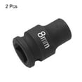 thumbnail image 3 of Uxcell 2pcs Deep Impact Socket 3/8" Drive by 8mm Metric 6 Point Socket 30mm Long, 3 of 7