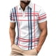 thumbnail image 1 of Pantalones Cortos Casuales de Manga Corta de Solapa de Jean con Estampado a Rayas, Camisa Transpirable de los Hombres de Verano para Diario Y Negocios, 1 of 6