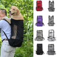 thumbnail image 1 of Breathable Large Dog Outdoor Travel Adjustable Backpack For Hiking Cycling Reflective Bag Dogs French Bulldog Pug Carrying Bags_Special Gift, 1 of 5