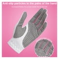 thumbnail image 3 of 1 Pair Golf Gloves Women Anti-slip Microfiber Cloth Mitten Elastic Glove ,Flexible and Comfortable, 3 of 7
