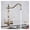 Golden A, variant on Golden Luxury Kitchen Pure Water Sink Faucet Two Ceramic Handles Water Purification Hot and Cold Water Mixer Taps Deck Mounted ,360° Swivel Spout