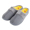 thumbnail image 5 of Hanes Boys Slipper Clog With Memory Foam Indoor/Outdoor Sole (Size Medium, Grey/Yellow), 5 of 9