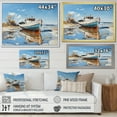 thumbnail image 4 of Designart "Azure And Snow Boat View" Coastal Boat Canvas Prints, 4 of 7