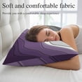 thumbnail image 5 of Purple Grey Ombre Pillow Covers 12"x20", Modern Geometric Abstract Aesthetics Cream Soft Brushed Microfiber Breathable Throw Pillow Covers, Pillowcase with Zipper for Couch Sofa Bedroom Living Room, 5 of 9