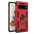 thumbnail image 6 of CoverON for Google Pixel 6 Ring Case, Kickstand Rugged Phone Cover Magnetic Car Mount Compatible - Red, 6 of 10