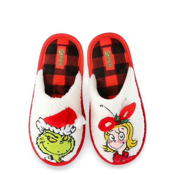Grinch Family Scuff Slippers, Sizes Kid to Adult