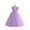 Light Purple, variant on Flower Little Big Girls Maxi Dress Bridesmaid Wedding Pageant Party Princess Communion Floral Vintage Lace Dance Gown