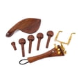 thumbnail image 3 of Violin Instrumentos musicales de cuerda Tuning Pegs Tailpiece Repairing Set Reemplazo Parte Chinrest Adjuntos Player 44655 44624 Inevent OD010869-00, 3 of 7