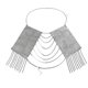 thumbnail image 1 of Vestido de Playa Joyería Sexy Rhinestone Borla Corazón Pecho Cadena Hecho a Mano Bikini Cuerpo Cadena Chica Ropa Joyería Taladro Cadena Cuerpo para Chica Caliente, 1 of 8