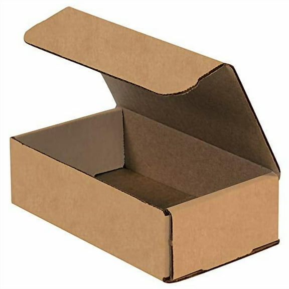 BOX USA BM742K Corrugated Mailers, 7" x 4" x 2", Kraft (Pack of 50)