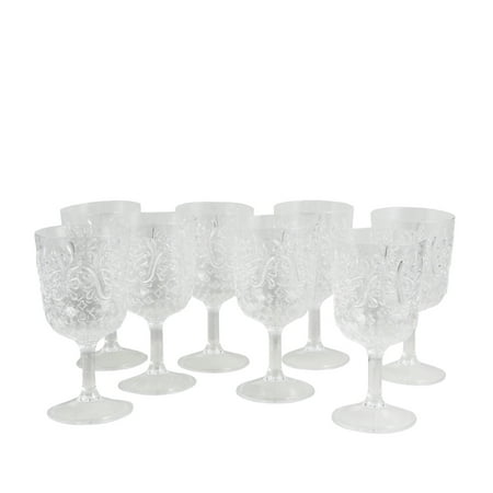 Studio California Elmira 8 Piece 16 oz. Clear Goblet Set