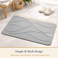 thumbnail image 2 of ComfiTime Stone Bath Mat, Super Absorbent & Fast Drying Diatomaceous Earth Shower Mat, None Slip Drying Mat for Bathroom Floor/Kitchen, Easy to Clean Bathroom Mat, Light Gray, 2 of 12