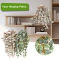 thumbnail image 3 of Faux Hanging Plants 126 Leaf Money Leaf Eucalyptus Ceiling Decoration Plant Artificial Green Plant Large Landscap Z1B1 Vine Fake Z1H5, 3 of 8