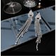 thumbnail image 1 of Pendientes de circonita de nicho de lujo ligero de alta gama de Corea del Sur Pendientes elegantes Pendientes simples retro, 1 of 6