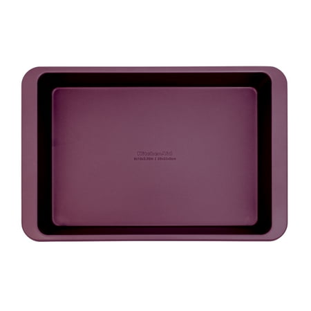 KitchenAid Aluminized Steel Nonstick 9x13-inch Sheet Cake Pan and Baking Dish, Beetroot Purple