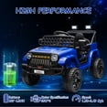thumbnail image 5 of Sakiyr 12V Electric Ride-On Truck for Kids with Remote Control, Dual Motors, 2 Speeds, Music Player, LED Lights, Ride on Toys for Ages 2-6 - Dark Blue, 5 of 8
