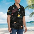 thumbnail image 6 of Picia Galaxy Gentle Cotton Regular Fit Short Sleeve Casual Hawaiian Shirt for Men-Small, 6 of 8